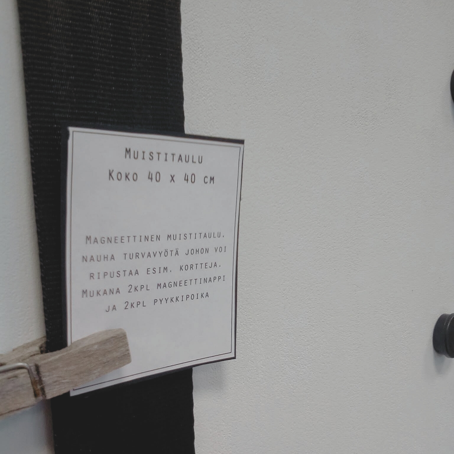 Muistitaulun etiketit